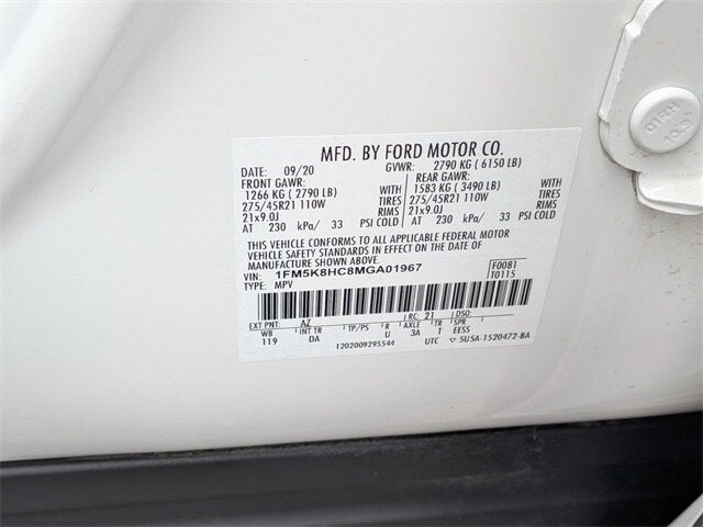 2021 Ford Explorer Platinum