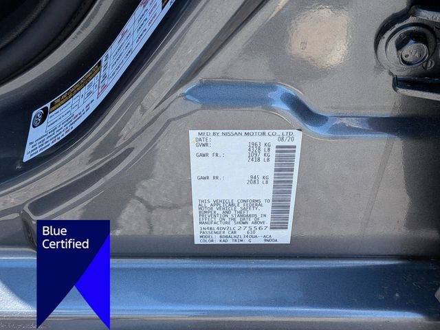 2020 Nissan Altima 2.5 SV