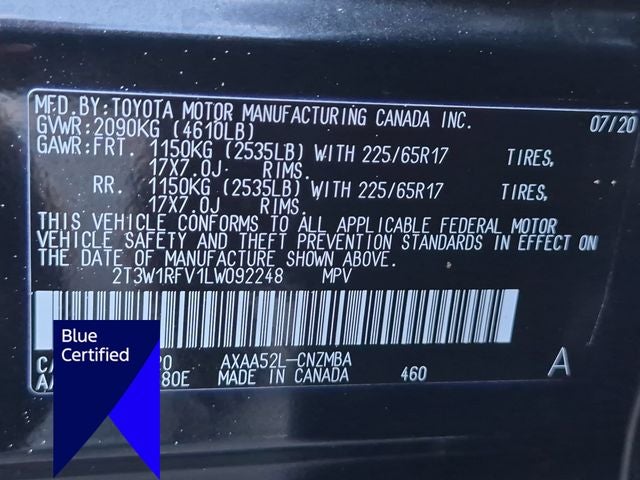 2020 Toyota RAV4 XLE