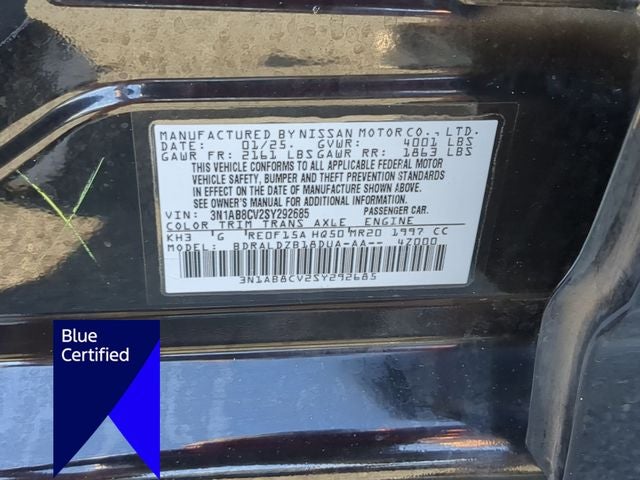 2025 Nissan Sentra SV