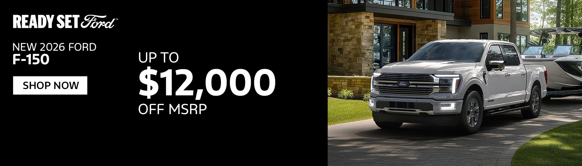 New 2026 Ford F-150 Up to $12,000 OFF MSRP